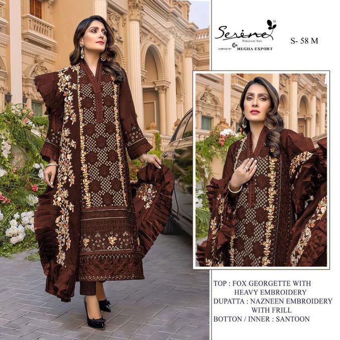 Serene S 58 Festive Wear Embroidery Wholesale Pakistani Salwar Suit Catalog